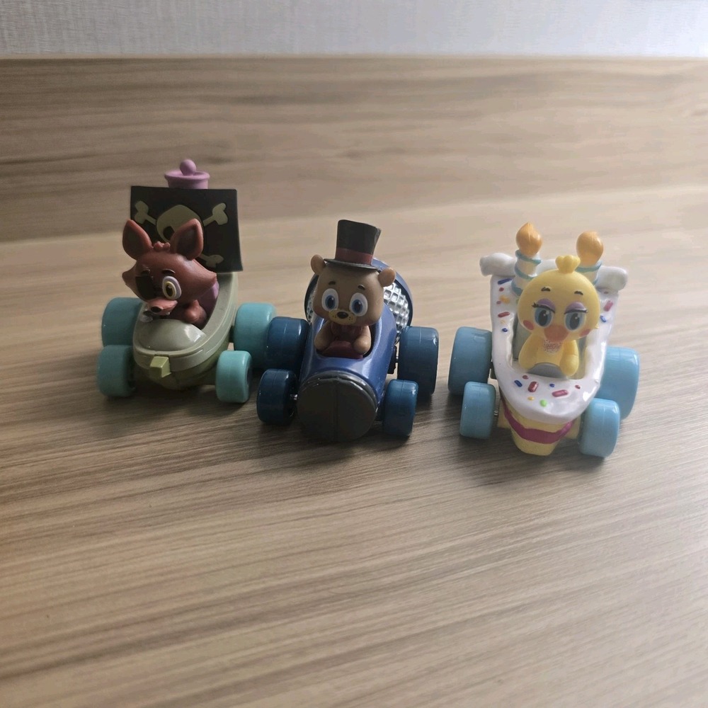 Funko Racers FNAF Five Nights at Freddy's Foxy Chica Freddy Die Cast Lot 3